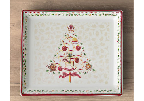  Villeroy & Boch Rechthoekige schotel Winter Bakery Delight 22.5x27 cm 