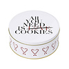 Koekjesdoos metaal 17 cm All you need is cookies