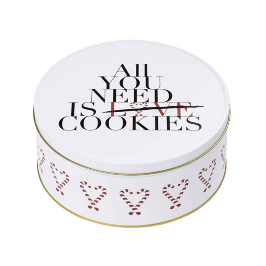 Koekjesdoos metaal 17 cm All you need is cookies-1