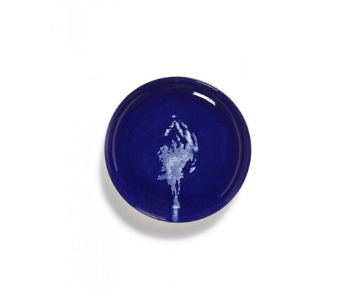  Serax Bordje Feast Ottolenghi 16 cm blauw met witte artisjok 