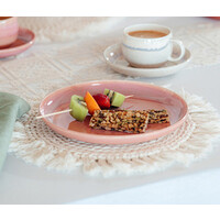 thumb-Ontbijtbord / Dessertbord Perlemor Coral roze-2