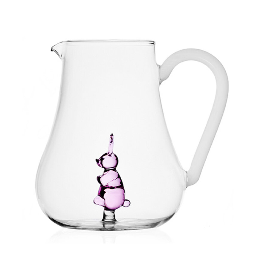 Kruik Animal Farm glas konijn roze - roos - pink-1