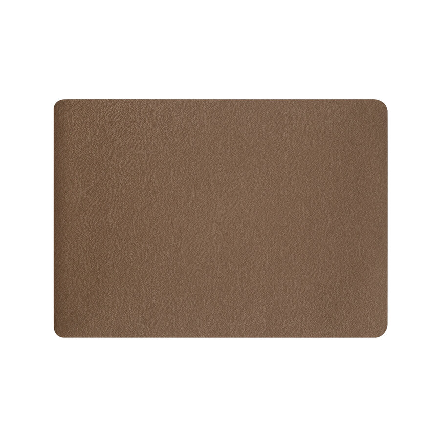 Placemat kunstleder bruin chocolade  46x33 cm-1