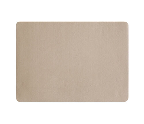  ASA Selection Placemat kunstleder stone beige  46x33 cm 