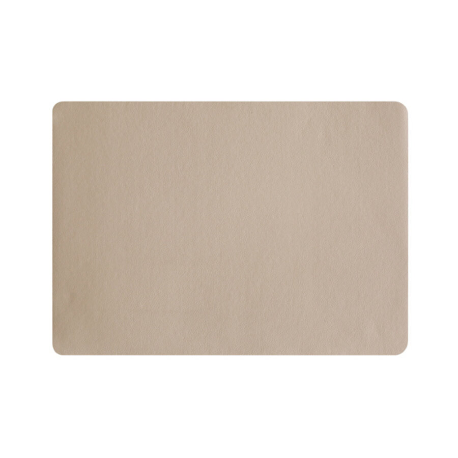 Placemat kunstleder stone beige  46x33 cm-1