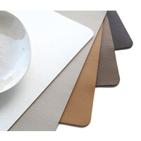 thumb-Placemat kunstleder stone beige  46x33 cm-2