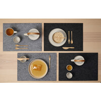 thumb-Placemat lichtgrijze vilt 46x33 cm-2