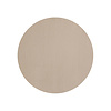 Ronde placemat kunstleder stone beige 38 cm diam.