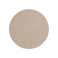 Ronde placemat kunstleder stone beige 38 cm diam.