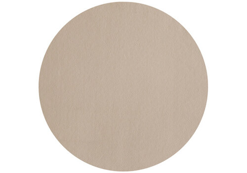  ASA Selection Ronde placemat kunstleder stone beige 38 cm diam. 