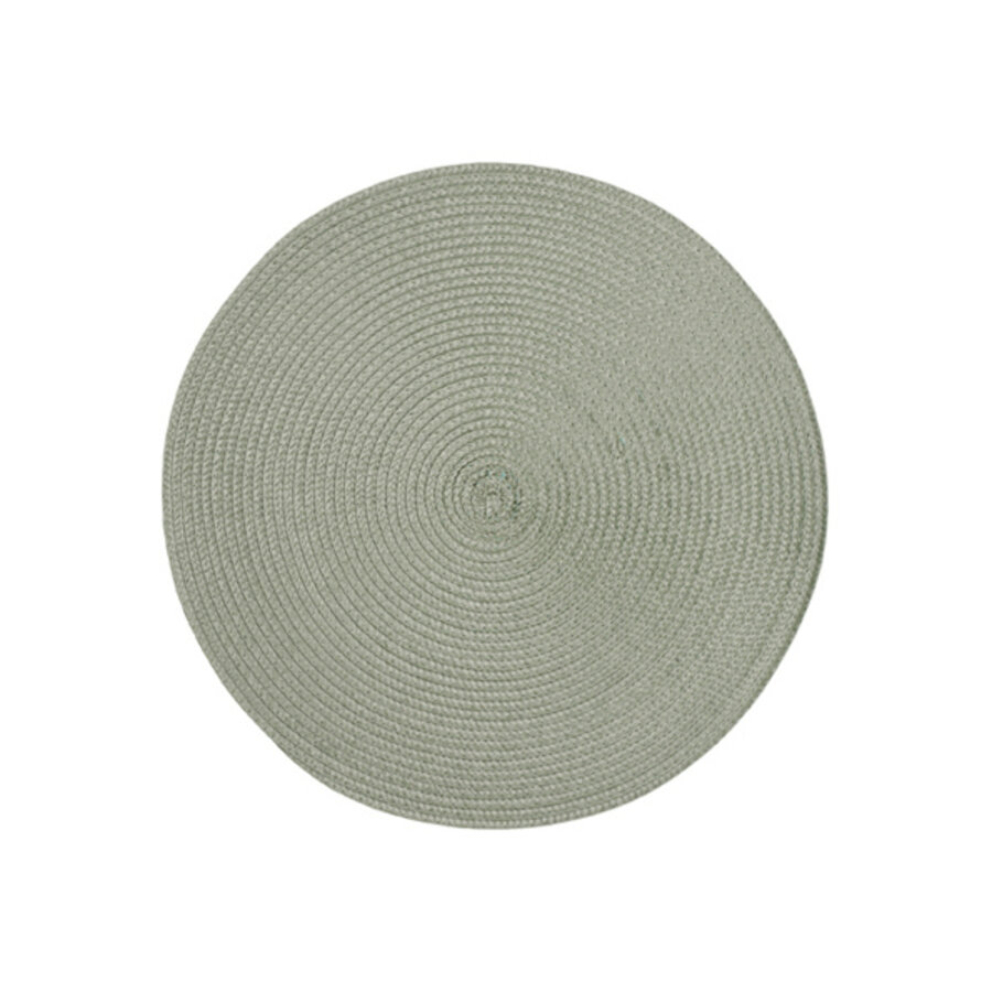 Ronde placemat Circle recycled groen 38 cm diam.-1