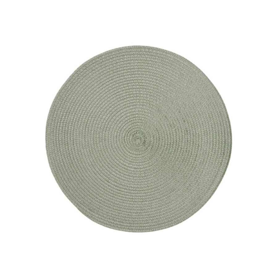 Ronde placemat RE:Circle recycled  sea salt groen 38 cm diam.-1