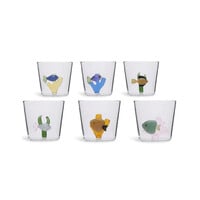thumb-Glas Marine Garden glas 35 cl gele vis met groen zeewier-2