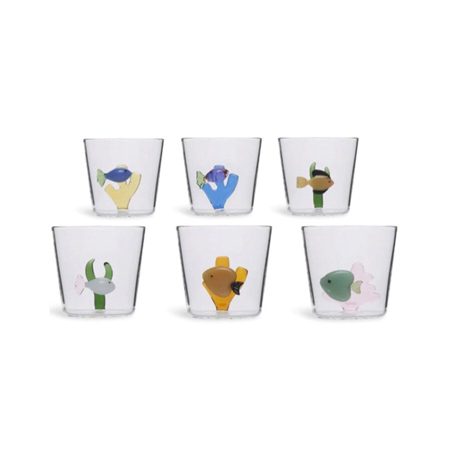 Glas Marine Garden glas 35 cl witte vis met groenr zeewier-2