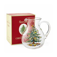 thumb-Glazen waterkruik met decor Christmas Tree-2