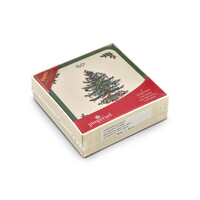 thumb-Set 6 glasonderzetters vierkant Christmas Tree-2