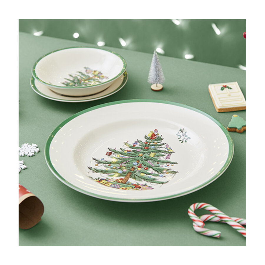 Plat bord  Christmas Tree faïence 27 cm-1