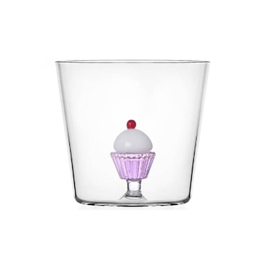 Waterglas / Beker Sweet and Candy met wit gebak-1