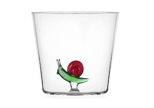  Ichendorf Milano Waterglas / beker Woodland Tales slak groen-rood 