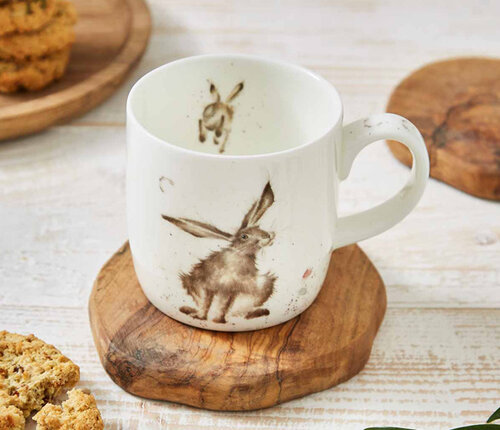  Royal Worcester  Beker met oor Wrendale haas 31 cl 