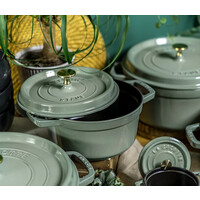 thumb-Ronde cocotte eucalyptus 24 cm gietijzer met deksel-3