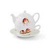 Royal Worcester  Tea for One Wrendale roodborstje (theepotje met kop en schotel)