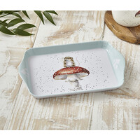 Klein dienblad Wrendale paddenstoel en muis 21 bij 14,5 cm