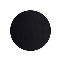Ronde placemat kunstleder zwart 38 cm diam.