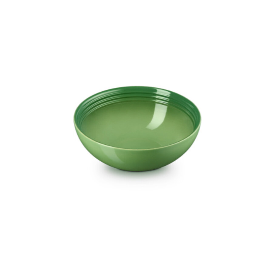 Serveerbowl / Slakom keramiek bamboo groen 24 cm 2,2 liter-1