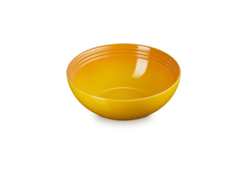  Le Creuset Serveerbowl / Slakom keramiek nectar geel 24 cm 2,2 liter 