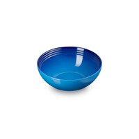 Serveerbowl / Slakom keramiek  azuur blauw   24 cm 2,2 liter