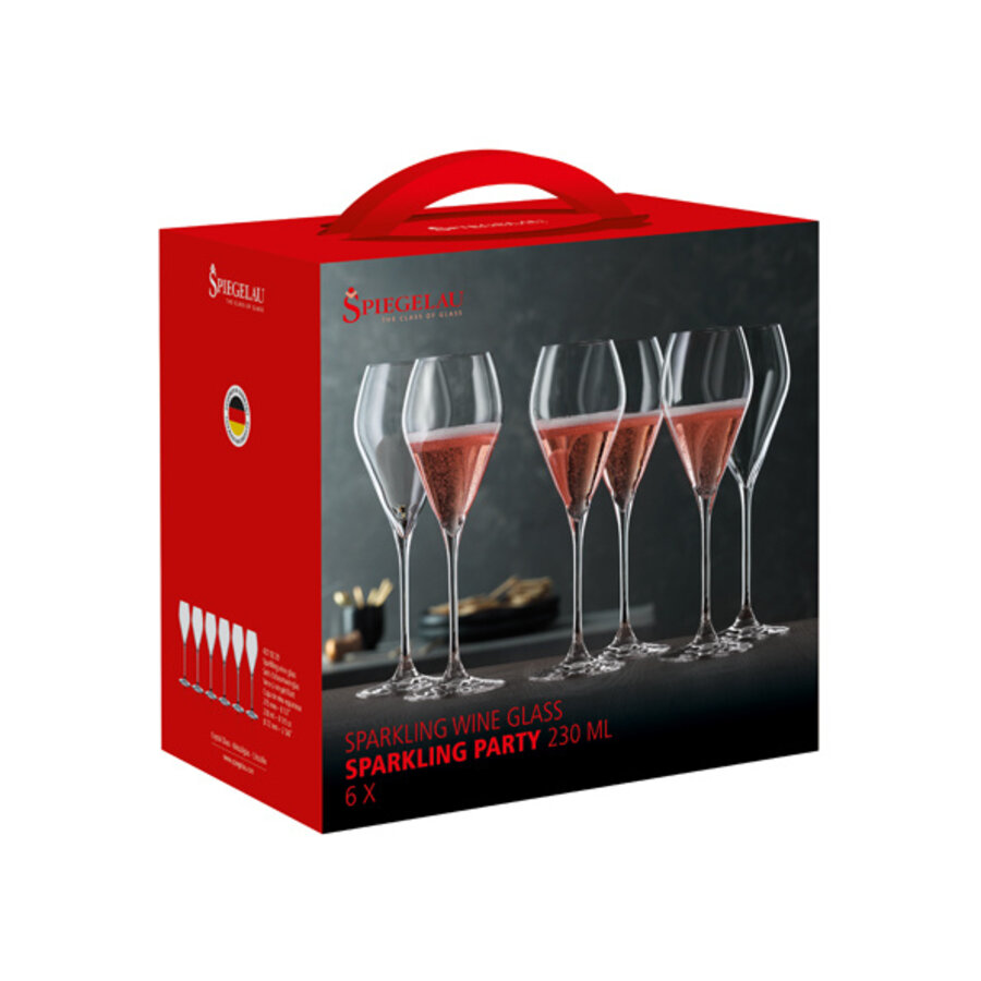 Set van 6 Party Champagneglas 23 cl-3