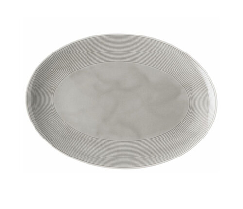  Thomas Ovale schotel Loft Colours Moon Grey, greige, 34 cm 