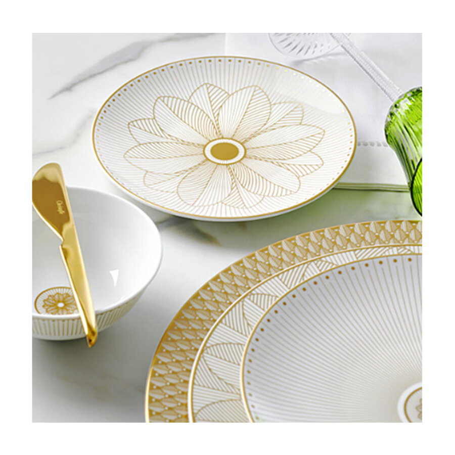 Diep bord  Malmaison Imperiale or goud  coupemodel-2