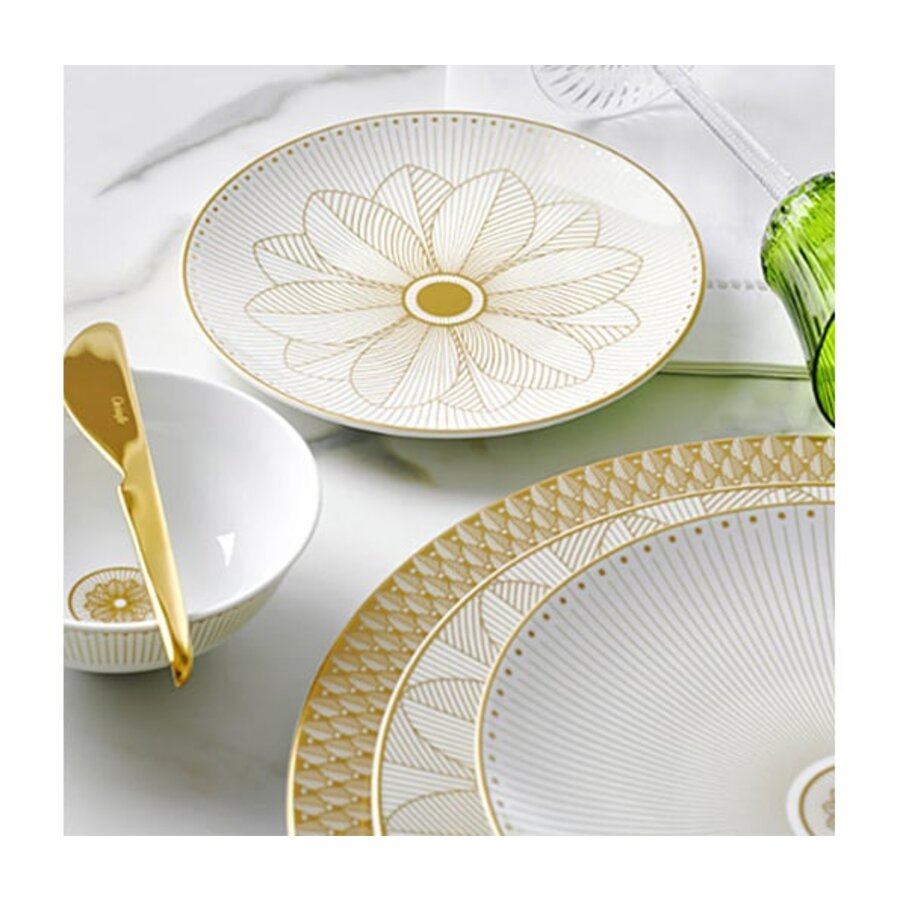 Ovale schotel  Malmaison Imperiale or goud 38 cm-2