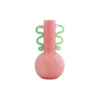 thumb-Vaas Fiesta glas roze lichtgroen - hoogte 28,5 cm-1