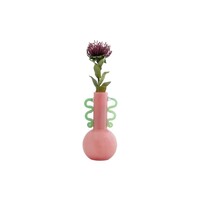 thumb-Vaas Fiesta glas roze lichtgroen - hoogte 28,5 cm-2