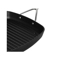 thumb-Grillpan gietijzer Demeyere 28x28 cm m steel in roestvrij staal-3
