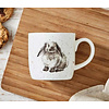 Royal Worcester  Beker met oor Wrendale  konijn Rosie 31 cl