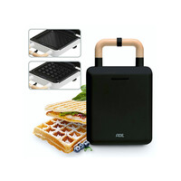 thumb-Sandwichmaker / Croque Monsieur enkel zwart-1