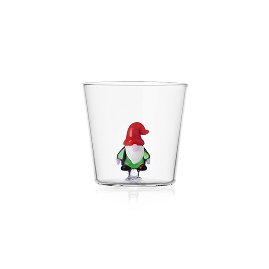 Glas / beker met kabouter of elfje Christmas Tales-1