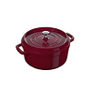 Staub Cocotte / Stoofpot 24 cm in gietijzer bordeaux