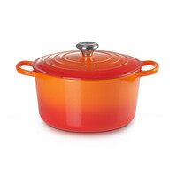 Hoge stoofpot Signature 26 cm 6.3 liter m deksel oranje volcanique