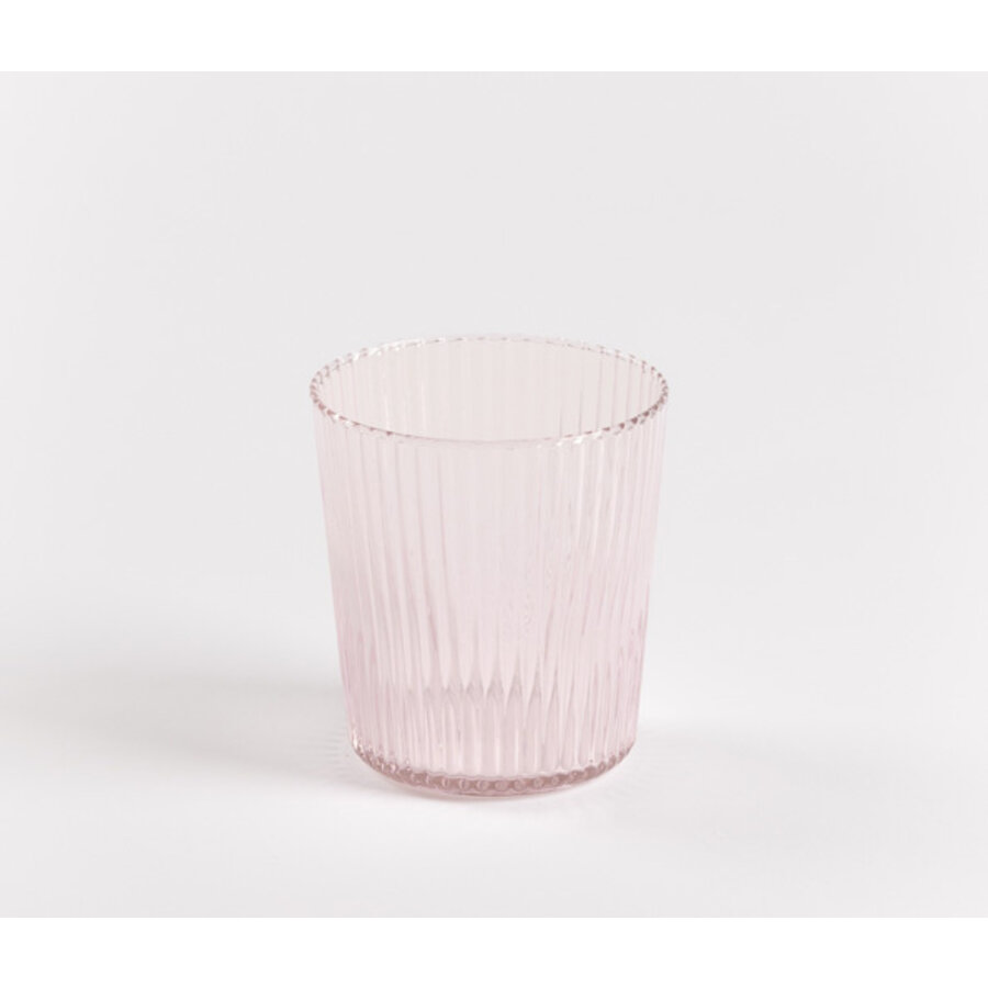 Beker / Glas Pink roze  in borosylicaatglas-1