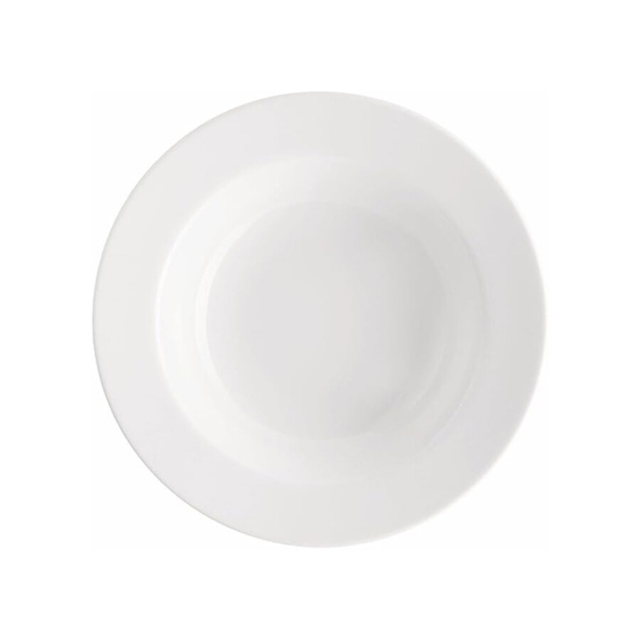 Diep bord Cucina wit met platte rand 24 cm-2