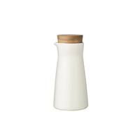 thumb-Melkkan met houten stop Teema wit 20 cl-1