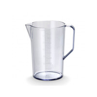 Maatbeker kunststof plexi transparant 1 liter