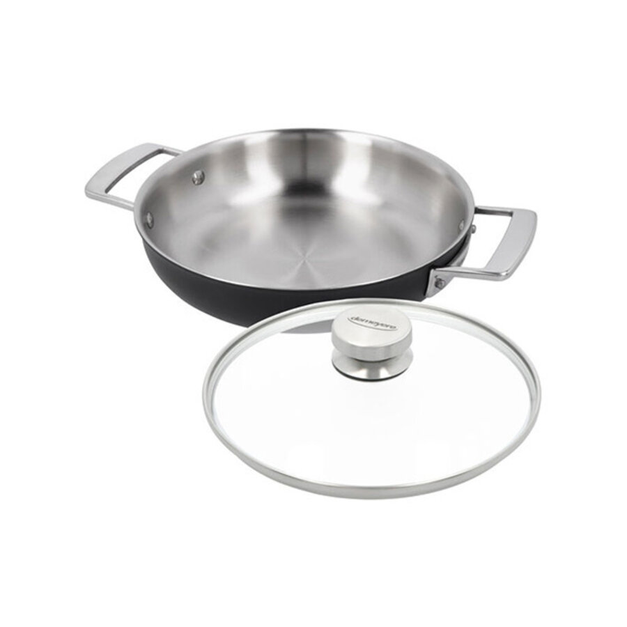 Multifunction bakpan Black 5 24 cm met extra gratis deksel-1