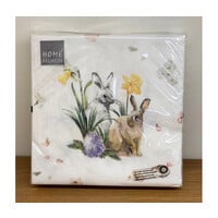 Pakje cocktailservetten / Servetten Pasen en Lente 25x25 cm