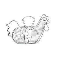 Eiermand kip metaaldraad  - 42x27,5 cm